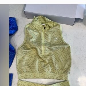 Gym shark yellow top